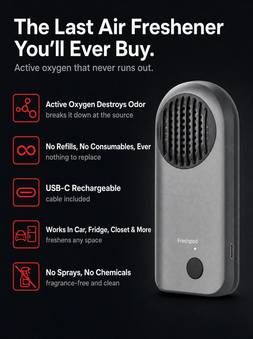 Freshpod™ Ozone Deodorizer